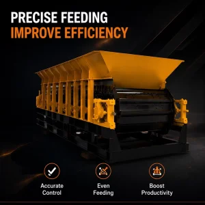 Mining Heavy Duty Hopper Feeding Conveyor Ore Rock Crusher Plant Low Failure Rate Chain Plate Feeder Motor Engine