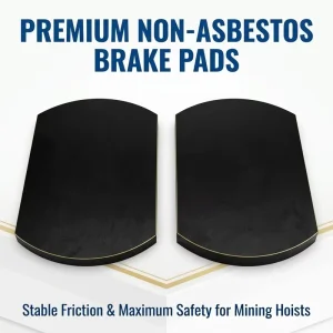 Mining Hoist Brake Pads Industrial Non Asbestos Winch Brake Shoe Friction Lining for Mining Machinery Parts Manufacturer