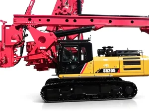 Mining Machine SR205C Diesel Hydraulic Rotary Drilling Rig Max.46m 1800mm Diameter with Motor & Pump 600mm