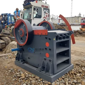 Mining Machinery Jaw Crushing Machine Gravel Electric Small Stone Stationary Jaw Crusher AC Motor Max.800t/h Gearbox