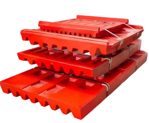 Mining Machinery Stone Jaw Crusher Wear Parts Swing Fixed Jaw Plates for Stone Jaw Crusher Machine