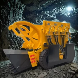 Mining Machinery ZTQ 17 Solid Tyre Pneumatic Rock Loader Underground Mining Equipment Gold Mine Tunnel Mucking Rock Scoop Loader
