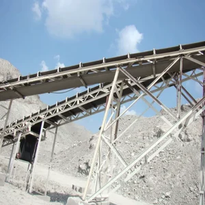 Mining Materials Belt Ores Stone Rock Granite Conveyor Machine Flat Rubber Belt Conveyor for Basalt Pebble Limestone