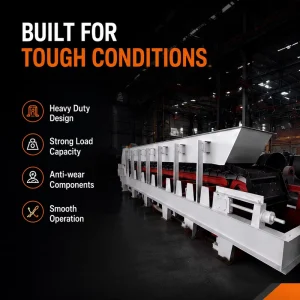 Mining Quarry Stone Processing Bulk Material Transfer Chain Conveyor Plate Feeder Machine Motor Engine