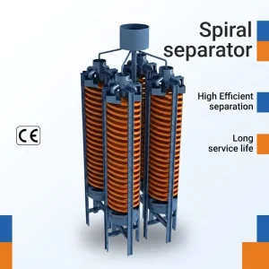 Mining Spiral Chute Separator PLC Controlled High Efficiency Gravity Ore Separation Machine ISO Certified High Rigidity Patented