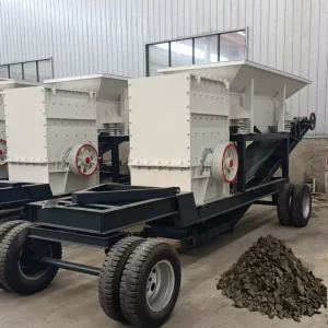 Mining and Raw Stone Processing Concrete Aggregate Production Dual Fuel Diesel Electric Mobile Crusher