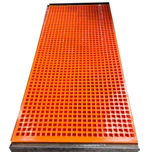 Mining wear resistant polyurethane screening mesh with long service life and customizable size