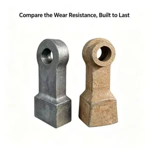 Mn13 High Manganese Crusher Hammer Head Impact Resistant Casting Wear Parts for Mining Rock Crushing Equipment