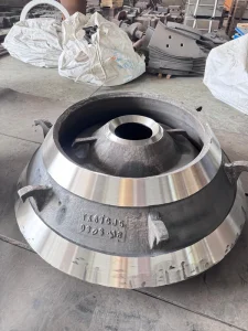 Mn18 Chromium Steel Cone Crusher Mantle Mining Stone Crusher Wear Spare Parts Casting Liner Quarry Crushing