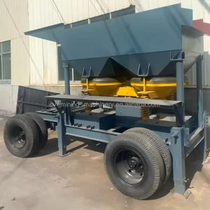 Mobile Alluvial Gold Jig High Efficiency Dual Chamber Large Processing Capacity
