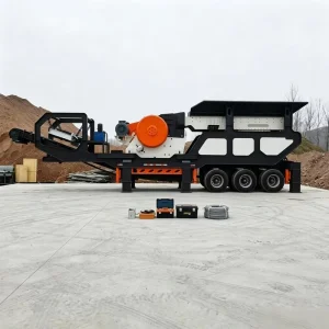 Mobile Cone Crusher Plant HP300 with 6018 Two Deck Screen Stone Crushing Equipment