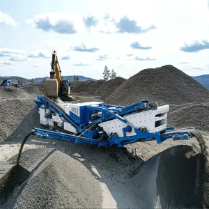 Mobile Crushing Screening Plant Impact Crusher AC Motor 150 250t/h Capacity Gold Mining Use Secondary Tertiary