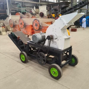 Mobile Electric Hammer Crusher Machine with Motor Portable Rock Stone Crushing Equipment for Gold Mining Quarry Plant