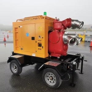 Mobile Emergency Diesel Engine Water Pump High Pressure Iron Pump 440m h High Flow Agricultural Mining OEM Customizable