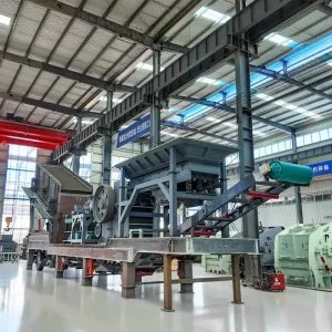 Mobile Four in 1 Combination Stone Crusher Station Motor PLC Gear Jaw Cone Crushers Vibrating Screen Feeder 50 300t h Capacity