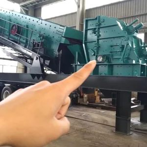 Mobile Frame Impact Crusher for Construction Waste Recycling High Efficiency to Recycled Aggregates Option