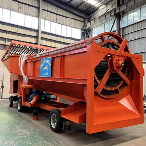 Mobile Gold Mining Equipment Rotary Trommel Screen Drum Sieve Machine