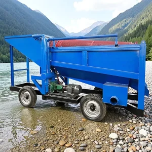 Mobile Gold Screening Machine Gold Trommel for Gulch Gold Collection