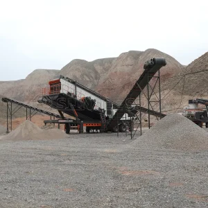 Mobile Gravel Screening Plant AC Motor Gear 300t h Capacity Quarry Sieving Equipment