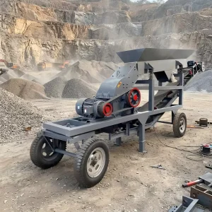 Mobile Hammer Crusher Machine for Construction Waste Recycling Portable Stone Crushing Plant Jaw Crusher