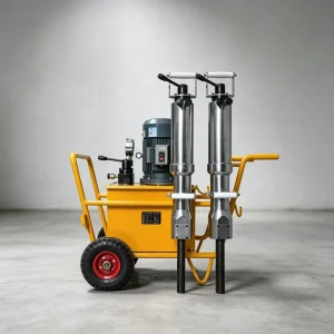 Mobile Hydraulic Rock Splitter Portable Static Splitting Equipment for Outdoor Mine Construction