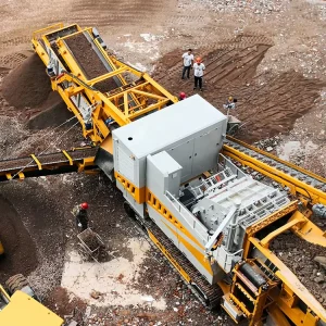 Mobile Impact Crusher Mountain Stone Crusher Line Tracked Mobile Concrete Crusher