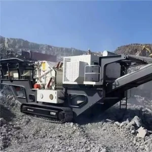 Mobile Impact Crusher Mountain Stone Crusher Line Tracked Mobile Concrete Crusher