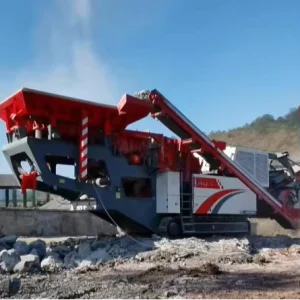 Mobile Impact Crusher Station 450 TPH Output 600mm Feed Opening for Construction Aggregates