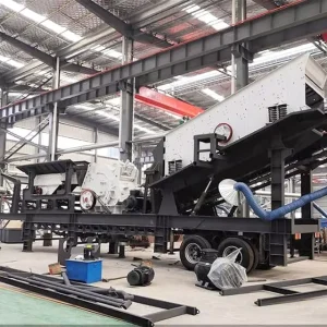 Mobile Impact Crushing and Screening Plant for Concrete Recycling Industry