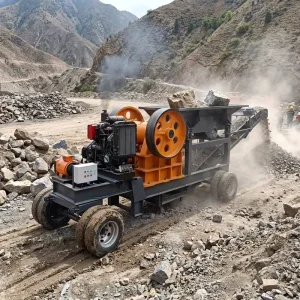 Mobile Jaw Crusher Diesel and Electric Dual Power System Portable Stone Crusher with Screening Machine