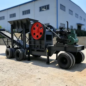 Mobile Jaw Crusher Tracked Mobile Jaw Crusher for Basalt Iron Ore and Slag for Mining Area and Mineral Processing Workshop