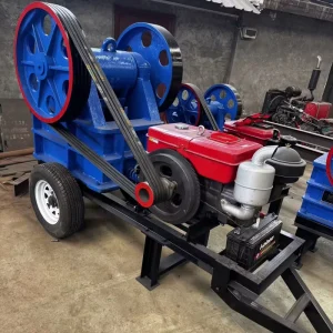 Mobile Jaw Crushers for on Site Processing of Fine Grained Mining Tailings
