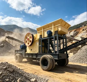 Mobile Jaw Crushing Equipment for Granite and Dolomite