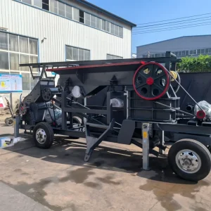 Mobile Jaw Crushing and Sand Making Machine Dual Power Diesel & Electric Portable Stone Rock Crushing Plant