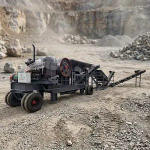 Mobile Portable Rock Granite Basalt Marble Jaw Crusher Diesel Engine Stone Crusher Machine