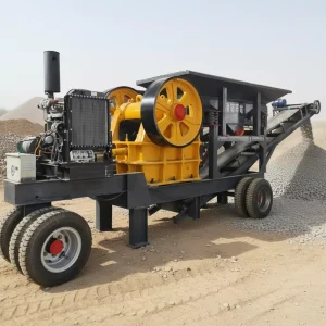 Mobile Quartzite Stone Jaw Crusher for Stone and Rock Mining Machinery Equipment Quarry Processing