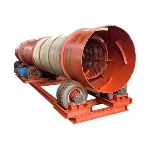 Mobile Rotary Drum Washer Clay Removal Equipment for Alluvial Tin Lithium Mine