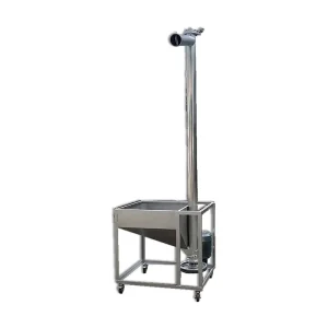 Mobile Screw Conveyor Portable Auger Conveyor Flexible Feeding Equipment Stainless Steel Belt Adjustable Speed Bi-directional