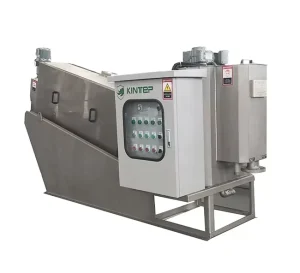 Mobile Skid Mounted Screw Press Sludge Thickening And Dewatering System