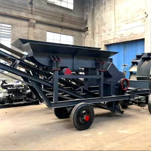 Mobile Stone Hammer Crusher 400×600 with Diesel Power Heavy Duty Bearings 15t/h for Rock Mining