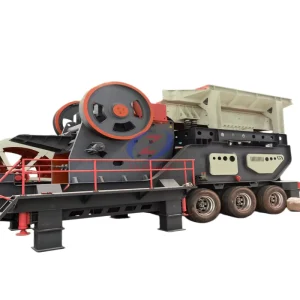 Mobile Stone Processing Machine Wheeled Crusher Equipment for Aggregate Production and Rock Crushing