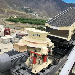 Mobile Tire-type Cone Crushing Station (300 T/h) On-site Installation Completed