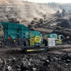 Mobile Track Mounted Jaw Crusher Station 100t/h AC Motor PLC Controlled for Coal Mine & Ore Processing