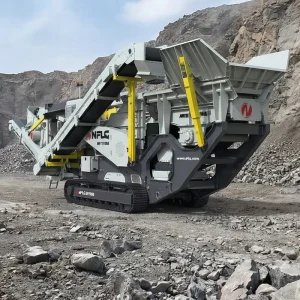 Mobile Tracked Impact Crusher NFI200RSE for Mining Limestone Crushing Equipment in Italy