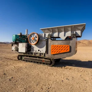 Mobile Tracked Jaw Crusher Plant with AC Motor High Productivity Mining Quarry