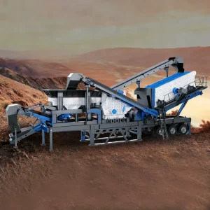 Mobile Tracked Screen for Stone Quarry Mineral Processing and Demolition Waste with Energy Saving Hydraulic Drive