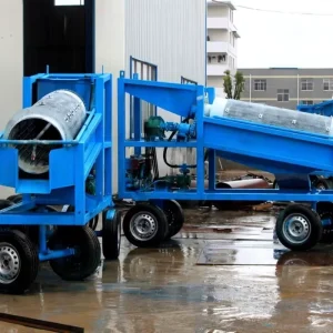Mobile Trommel Washing Plant for Gold Mining Ore Processing Equipment with High Efficiency