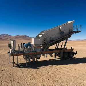 Mobile Tyre Cone Crusher Plant With Vibrating Feeder and Screen for Stone Aggregate Sand Making Line
