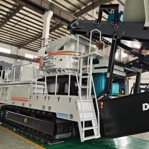 Mobile VSI Crusher Hydraulic Rock Splitter Sand Making Machine Gear Core Tracked Design