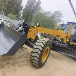Motor Grader Shangchai Power 147kW 3865mm Wide Blade Site Road Construction Equipment